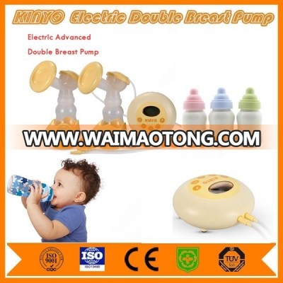 Rechargeable chicco double side electric breast pump with baby milk feeding bottle