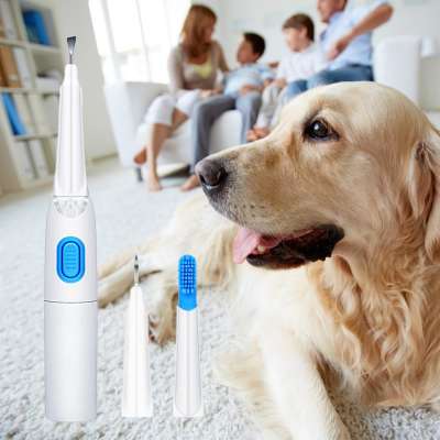 Pet Electric Toothbrush with changeable Super Soft Automatic Brush Head for Cat Pets